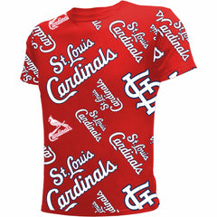 St. Louis Cardinals Stitches Youth Allover Team T-Shirt - MLB T-shirts