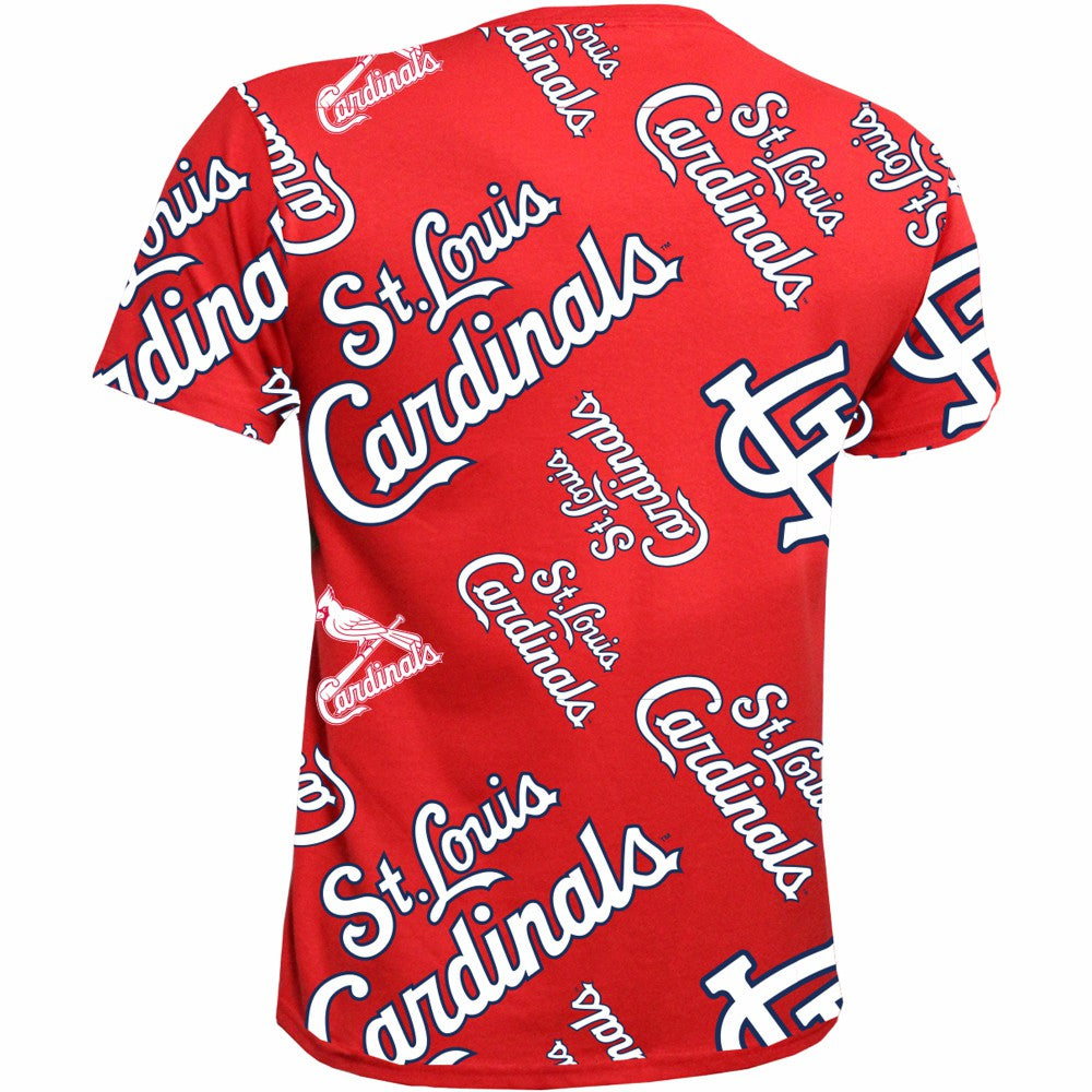St. Louis Cardinals Stitches Youth Allover Team T-Shirt - MLB T-shirts