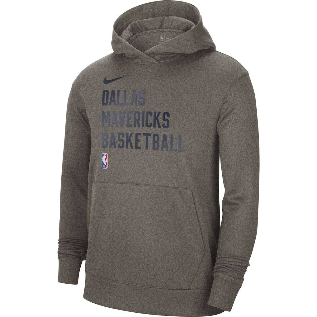 Gray Dallas Mavericks Unisex 2023/24 Performance Spotlight On-Court Practice Pullover Hoodie sale | NBA