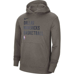 Gray Dallas Mavericks Unisex 2023/24 Performance Spotlight On-Court Practice Pullover Hoodie sale | NBA