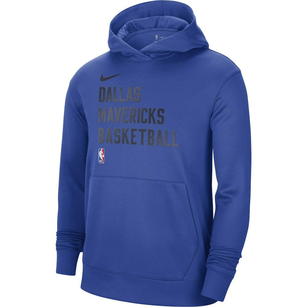 Royal Dallas Mavericks Unisex 2023/24 Performance Spotlight On-Court Practice Pullover Hoodie | NBA