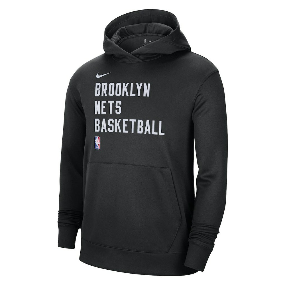 Black Brooklyn Nets Unisex 2023/24 Performance Spotlight On-Court Practice Pullover Hoodie | NBA