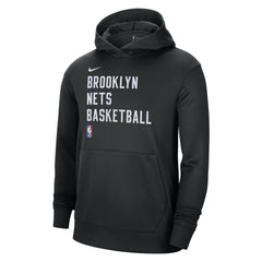 Black Brooklyn Nets Unisex 2023/24 Performance Spotlight On-Court Practice Pullover Hoodie | NBA