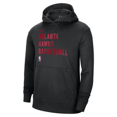 Black Atlanta Hawks Unisex 2023/24 Performance Spotlight On-Court Practice Pullover Hoodie | NBA