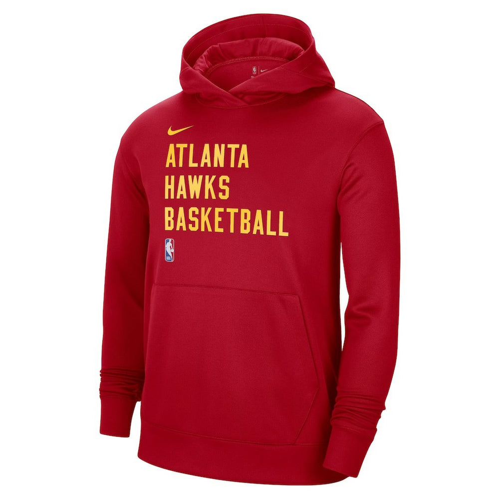 Red Atlanta Hawks Unisex 2023/24 Performance Spotlight On-Court Practice Pullover Hoodie | NBA