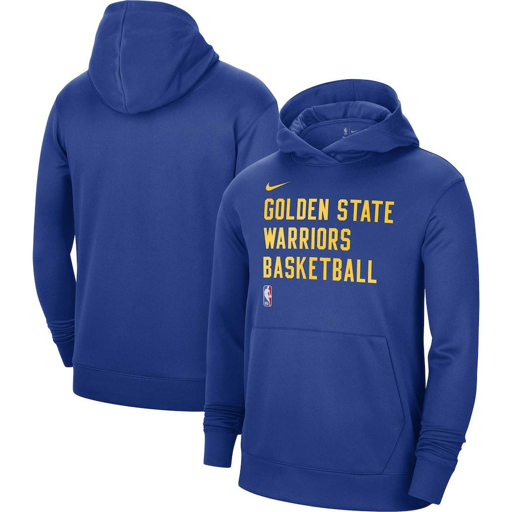 Royal Golden State Warriors Unisex 2023/24 Performance Spotlight On-Court Practice Pullover Hoodie sale | NBA