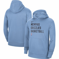 Light Blue Memphis Grizzlies Unisex 2023/24 Performance Spotlight On-Court Practice Pullover Hoodie | NBA