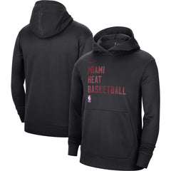 Black Miami Heat Unisex 2023/24 Performance Spotlight On-Court Practice Pullover Hoodie | NBA