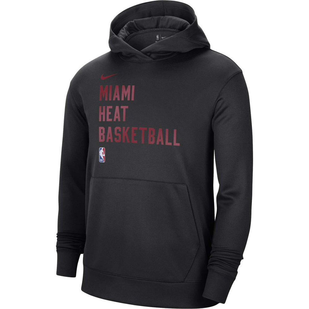 Black Miami Heat Unisex 2023/24 Performance Spotlight On-Court Practice Pullover Hoodie | NBA