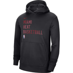 Black Miami Heat Unisex 2023/24 Performance Spotlight On-Court Practice Pullover Hoodie | NBA