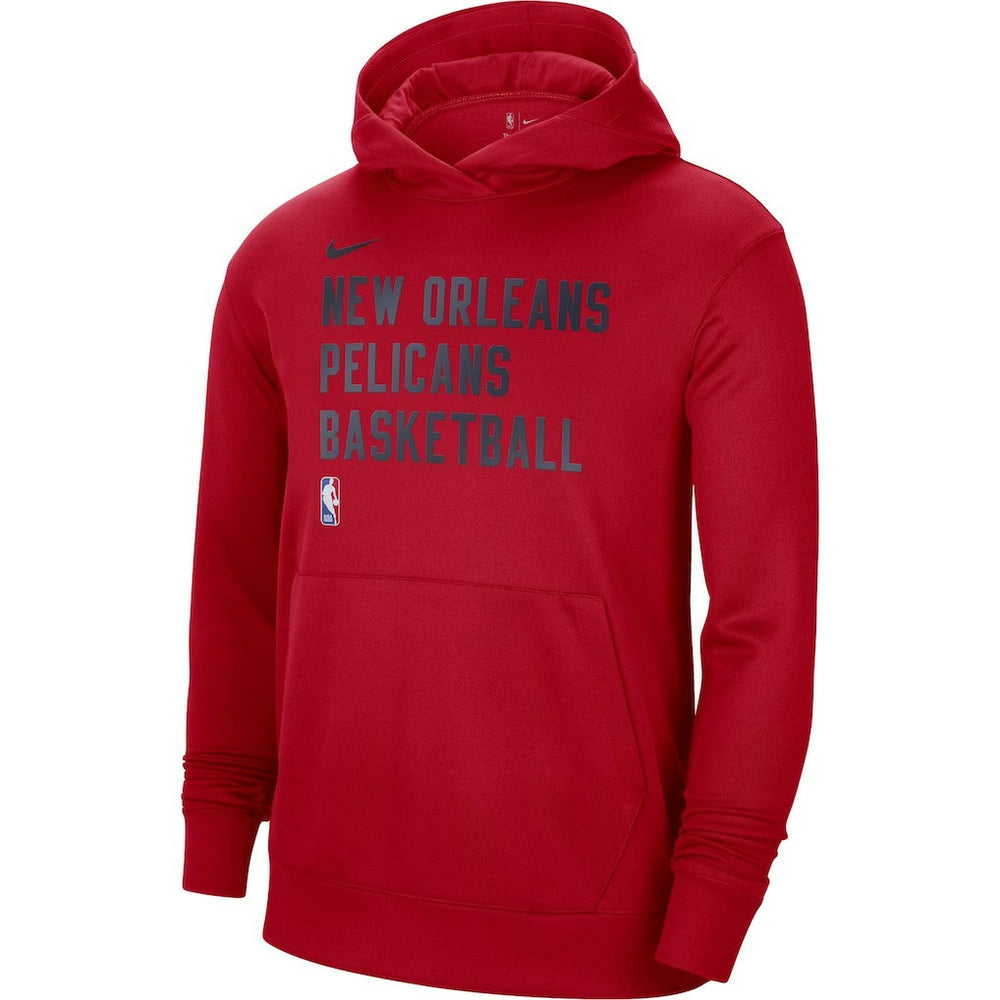 Red New Orleans Pelicans Unisex 2023/24 Performance Spotlight On-Court Practice Pullover Hoodie | NBA