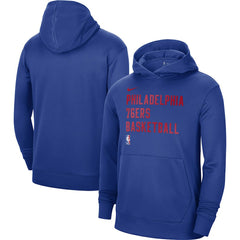 Royal Philadelphia 76ers Unisex 2023/24 Performance Spotlight On-Court Practice Pullover Hoodie | NBA