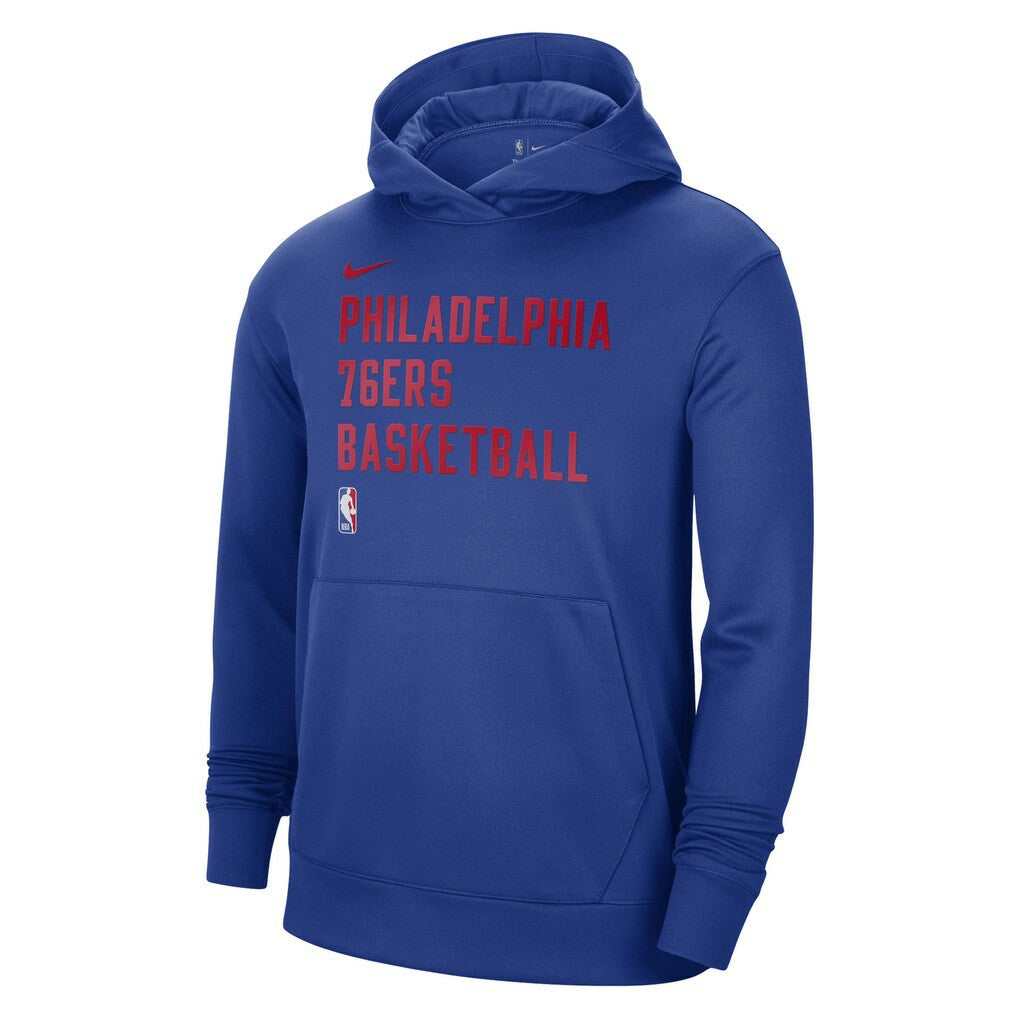 Royal Philadelphia 76ers Unisex 2023/24 Performance Spotlight On-Court Practice Pullover Hoodie | NBA
