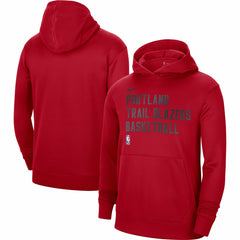 Red Portland Trail Blazers Unisex 2023/24 Performance Spotlight On-Court Practice Pullover Hoodie | NBA