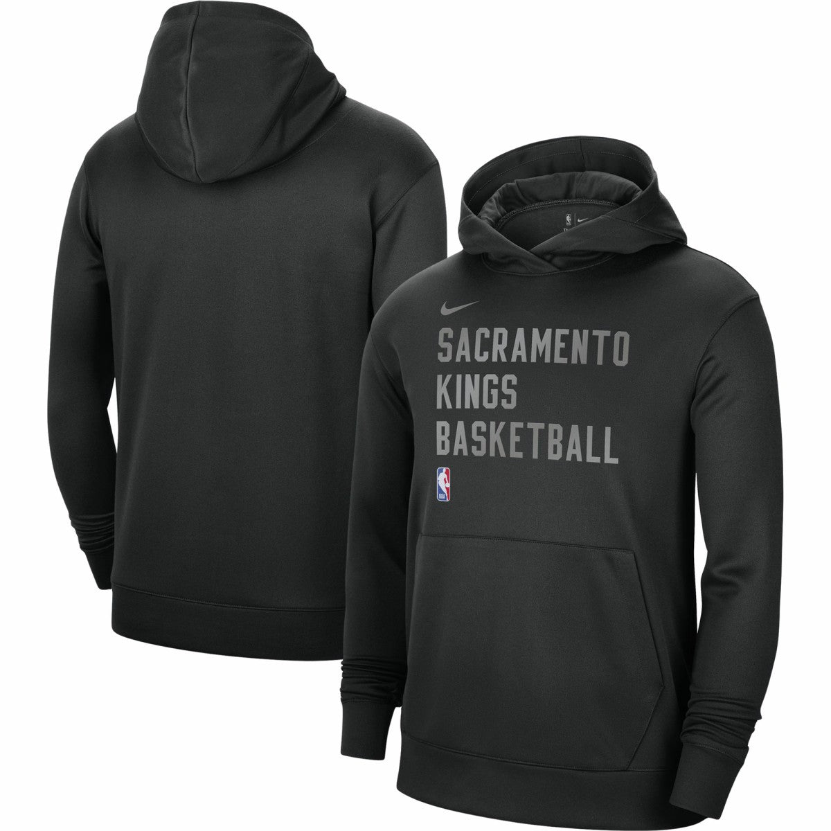 Black Sacramento Kings Unisex 2023/24 Performance Spotlight On-Court Practice Pullover Hoodie | NBA