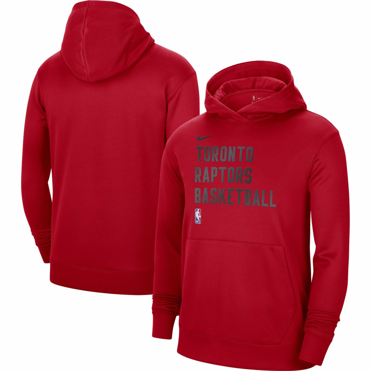 Red Toronto Raptors Unisex 2023/24 Performance Spotlight On-Court Practice Pullover Hoodie | NBA