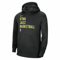 Black Utah Jazz Unisex 2023/24 Performance Spotlight On-Court Practice Pullover Hoodie | NBA