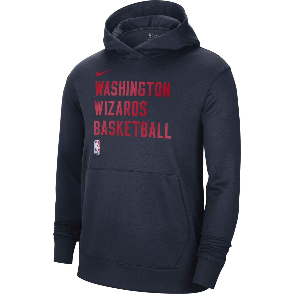 Navy Washington Wizards Unisex 2023/24 Performance Spotlight On-Court Practice Pullover Hoodie | NBA