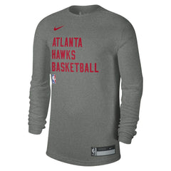 Heather Gray Atlanta Hawks Unisex 2023/24 Legend On-Court Practice Performance Long Sleeve T-Shirt | NBA