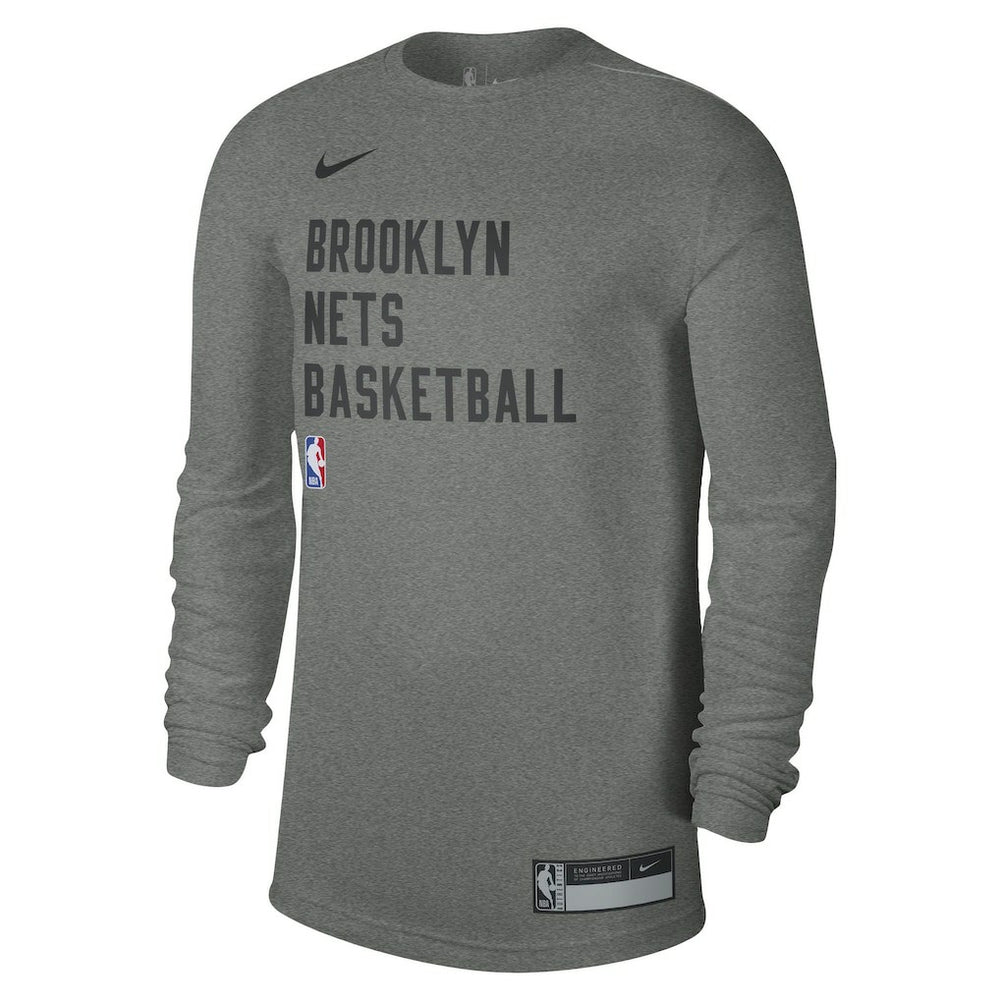 Heather Gray Brooklyn Nets Unisex 2023/24 Legend On-Court Practice Long Sleeve T-Shirt | NBA
