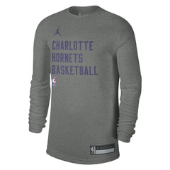 Heather Gray Charlotte Hornets Jordan Brand Unisex 2023/24 Legend On-Court Practice Long Sleeve T-Shirt | NBA