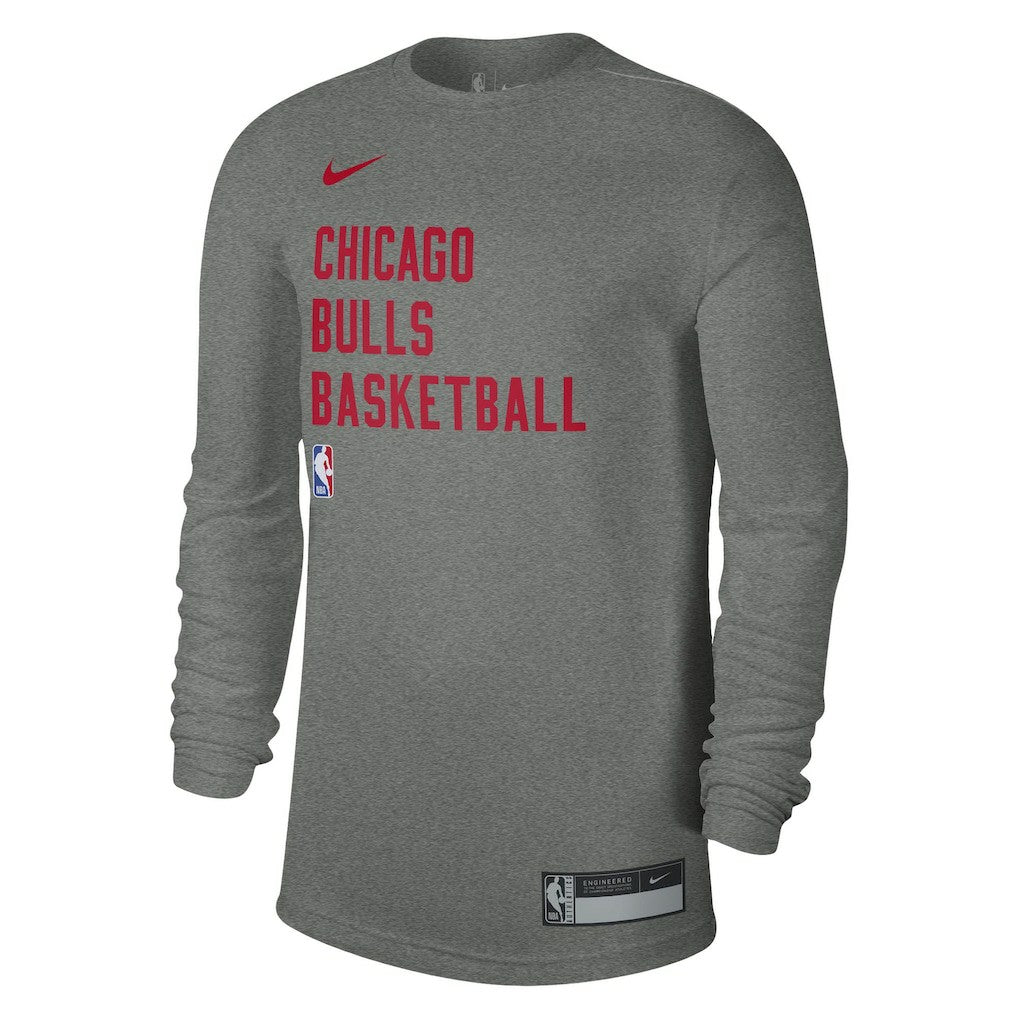 Heather Gray Chicago Bulls Unisex 2023/24 Legend On-Court Practice Long Sleeve T-Shirt sale | NBA