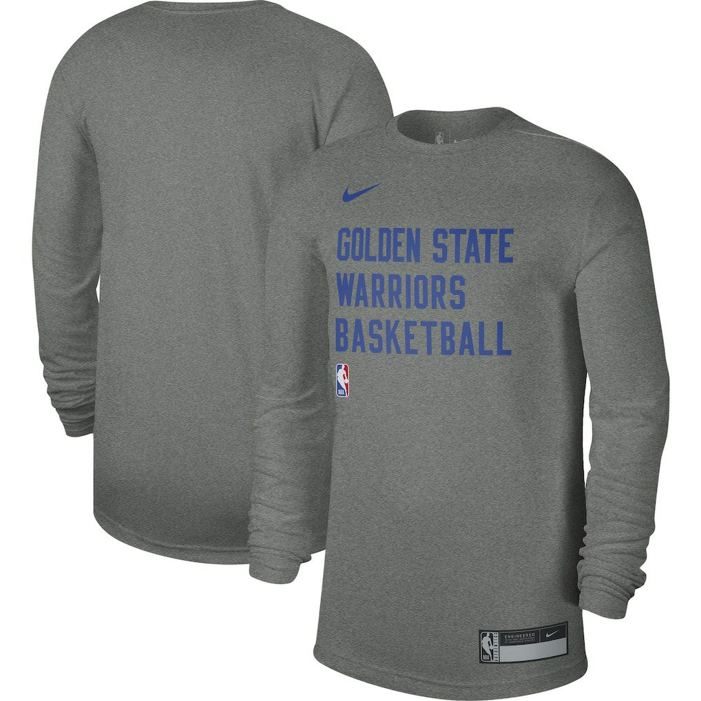Heather Gray Golden State Warriors Unisex 2023/24 Legend On-Court Practice Long Sleeve T-Shirt sale | NBA