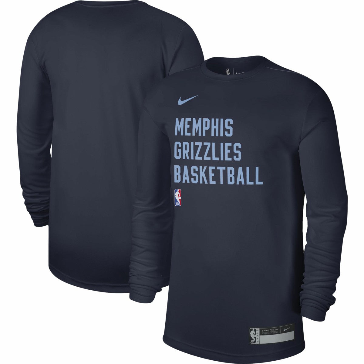 Navy Memphis Grizzlies Unisex 2023/24 Legend On-Court Practice Long Sleeve T-Shirt | NBA