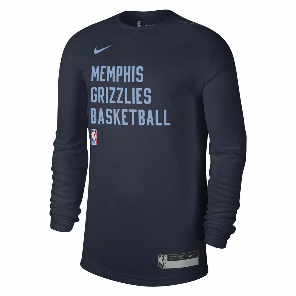 Navy Memphis Grizzlies Unisex 2023/24 Legend On-Court Practice Long Sleeve T-Shirt | NBA