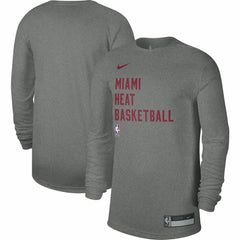 Heather Gray Miami Heat Unisex 2023/24 Legend On-Court Practice Long Sleeve T-Shirt | NBA