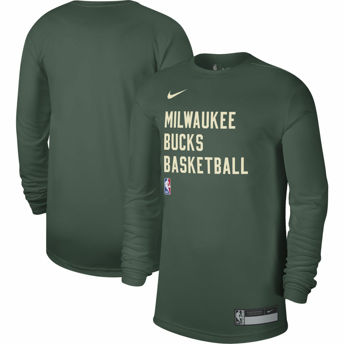 Hunter Green Milwaukee Bucks Unisex 2023/24 Legend On-Court Practice Long Sleeve T-Shirt | NBA