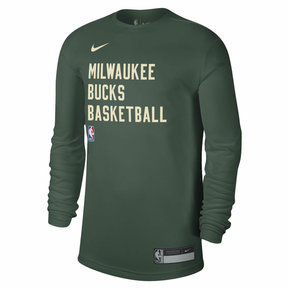 Hunter Green Milwaukee Bucks Unisex 2023/24 Legend On-Court Practice Long Sleeve T-Shirt | NBA