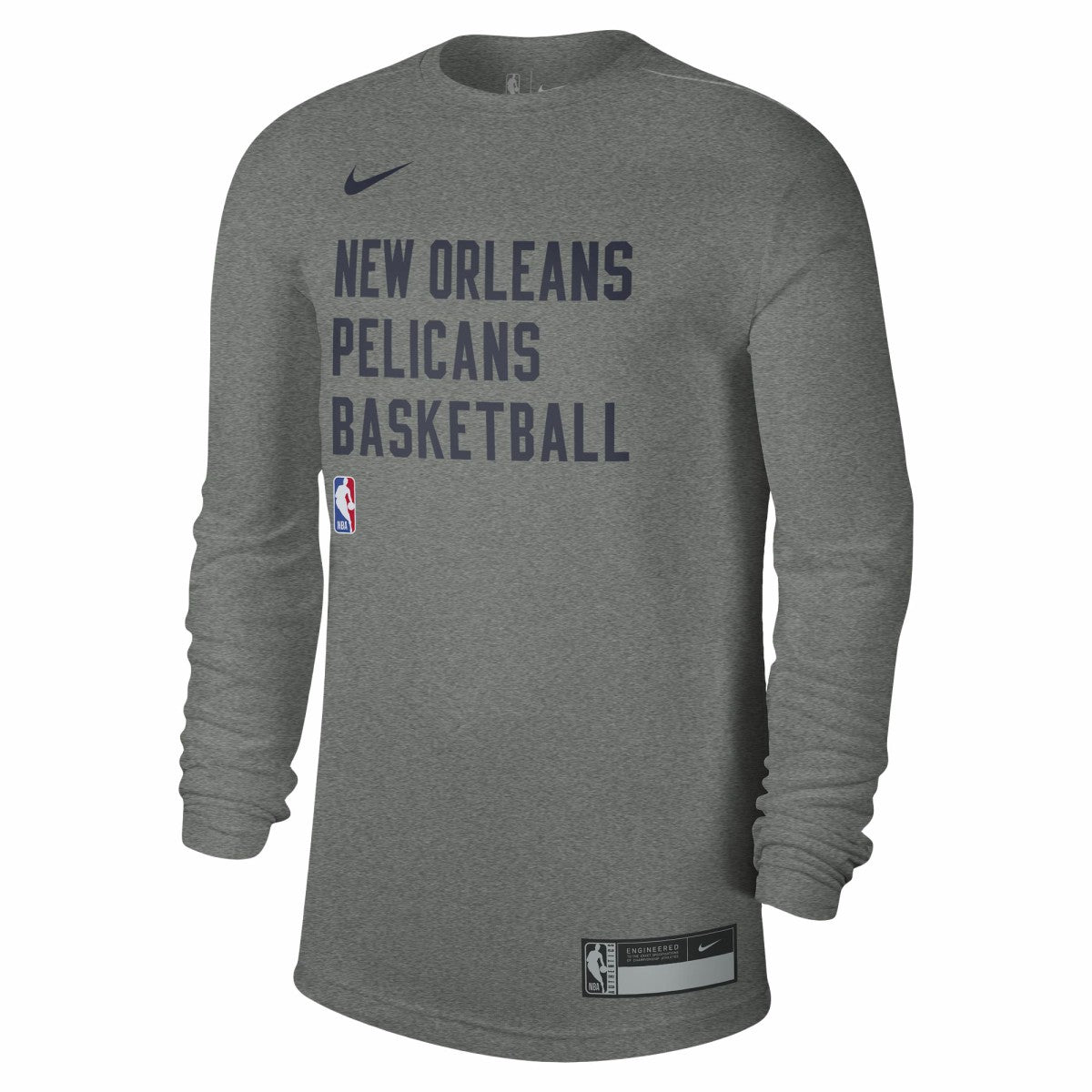 Heather Gray New Orleans Pelicans Unisex 2023/24 Legend On-Court Practice Long Sleeve T-Shirt | NBA