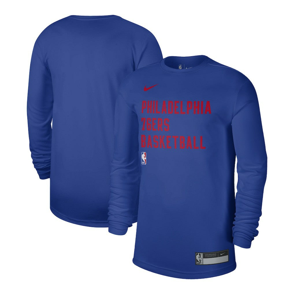 Royal Philadelphia 76ers Unisex 2023/24 Legend On-Court Practice Long Sleeve T-Shirt | NBA
