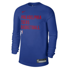 Royal Philadelphia 76ers Unisex 2023/24 Legend On-Court Practice Long Sleeve T-Shirt | NBA