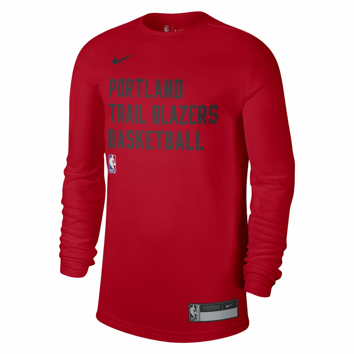 Red Portland Trail Blazers Unisex 2023/24 Legend On-Court Practice Long Sleeve T-Shirt | NBA