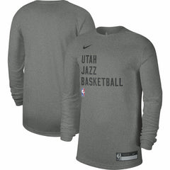 Heather Gray Utah Jazz Unisex 2023/24 Legend On-Court Practice Long Sleeve T-Shirt | NBA