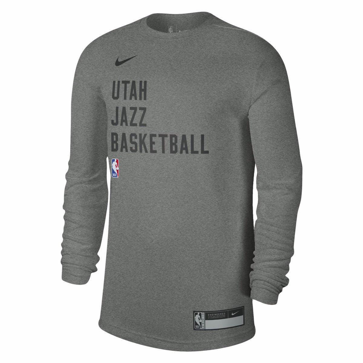 Heather Gray Utah Jazz Unisex 2023/24 Legend On-Court Practice Long Sleeve T-Shirt | NBA