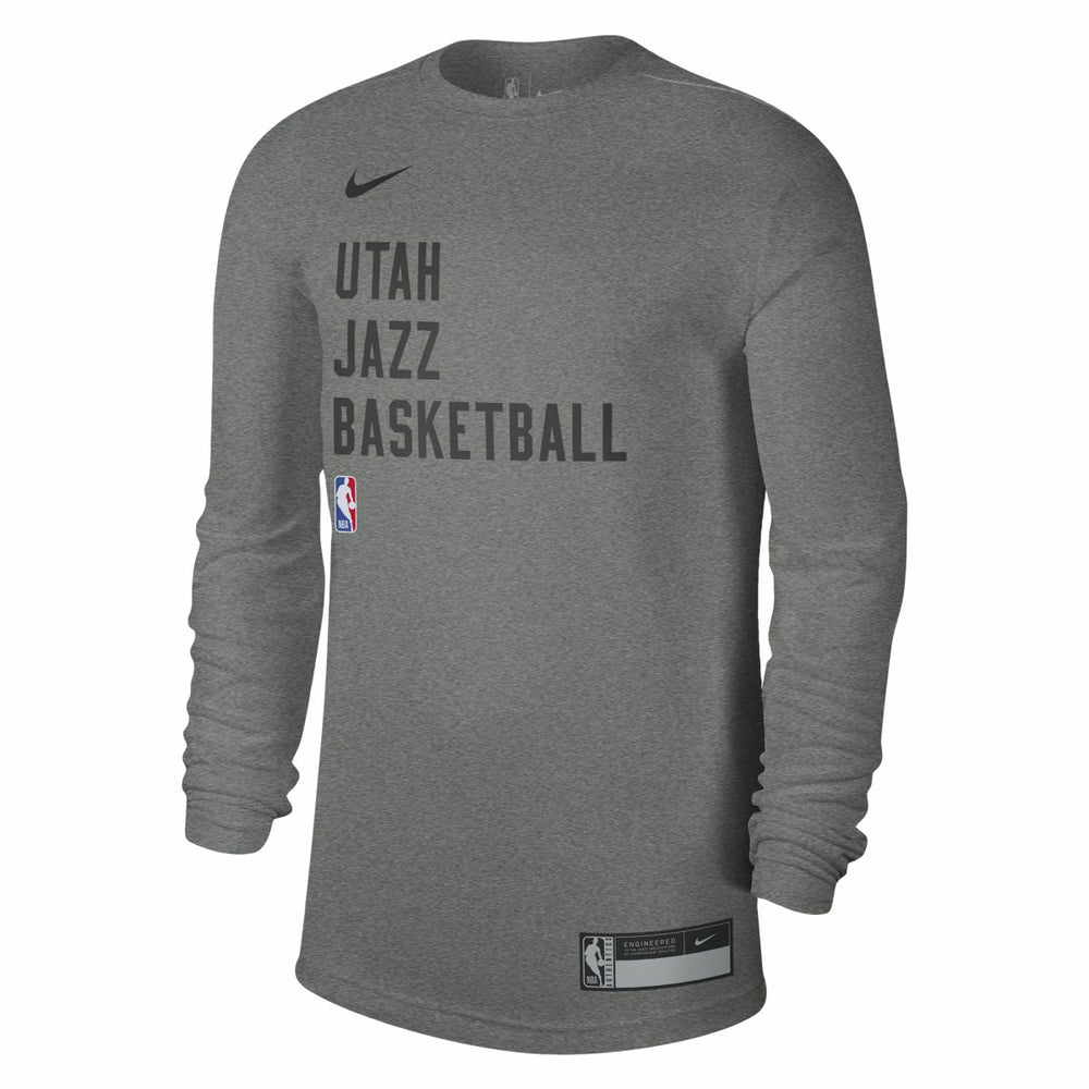Heather Gray Utah Jazz Unisex 2023/24 Legend On-Court Practice Long Sleeve T-Shirt | NBA