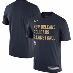 Navy New Orleans Pelicans 2023/24 Sideline Legend Performance Practice T-Shirt | NBA