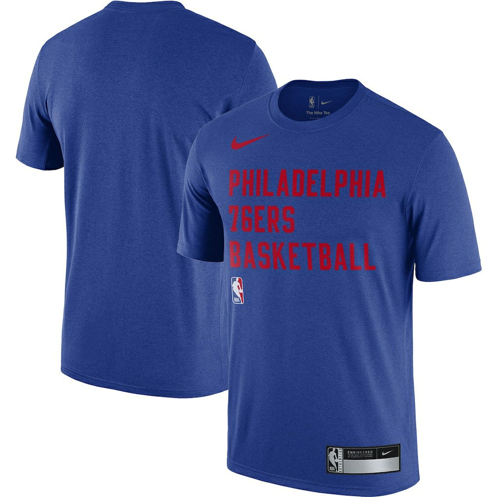 Royal Philadelphia 76ers 2023/24 Sideline Legend Performance Practice T-Shirt | NBA