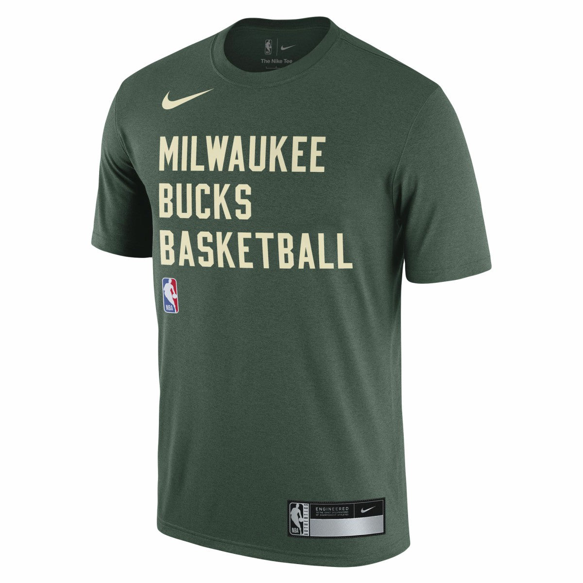 Hunter Green Milwaukee Bucks 2023/24 Sideline Legend Performance Practice T-Shirt | NBA