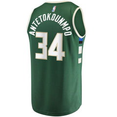 Hunter Green Giannis Antetokounmpo Milwaukee Bucks Big & Tall Fast Break Player Jersey | NBA
