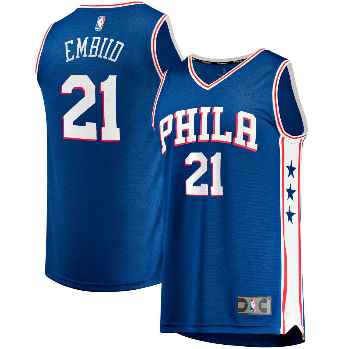 Royal Joel Embiid Philadelphia 76ers Big & Tall Fast Break Player Jersey | NBA