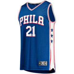 Royal Joel Embiid Philadelphia 76ers Big & Tall Fast Break Player Jersey | NBA