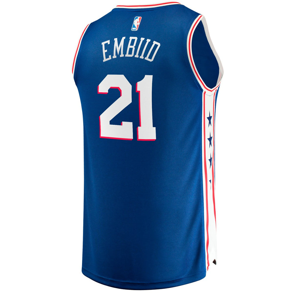 Royal Joel Embiid Philadelphia 76ers Big & Tall Fast Break Player Jersey | NBA