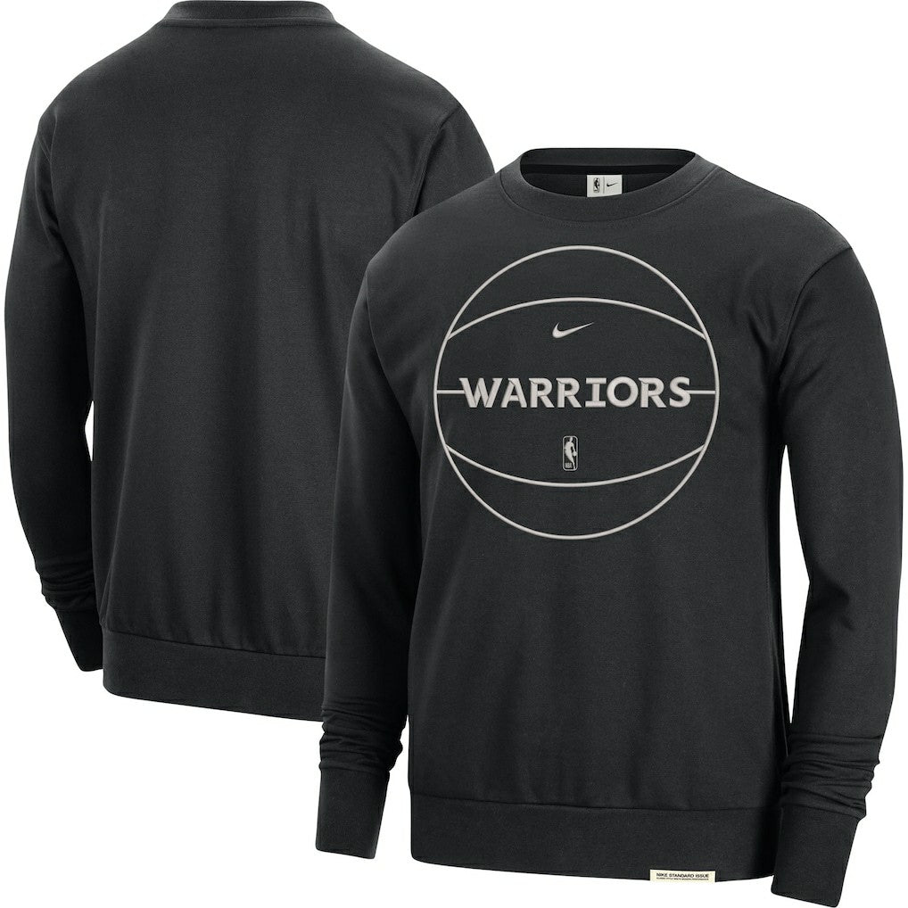 Black Golden State Warriors 2023/24 Authentic Standard Issue Travel Performance Pullover Sweatshirt sale | NBA