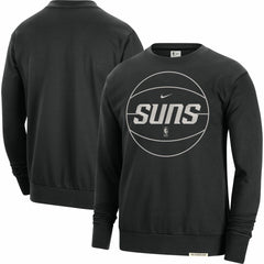 Black Phoenix Suns 2023/24 Authentic Standard Issue Travel Performance Pullover Sweatshirt | NBA