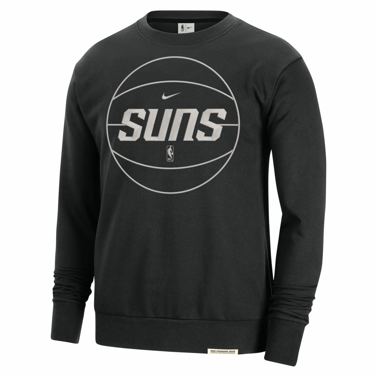 Black Phoenix Suns 2023/24 Authentic Standard Issue Travel Performance Pullover Sweatshirt | NBA