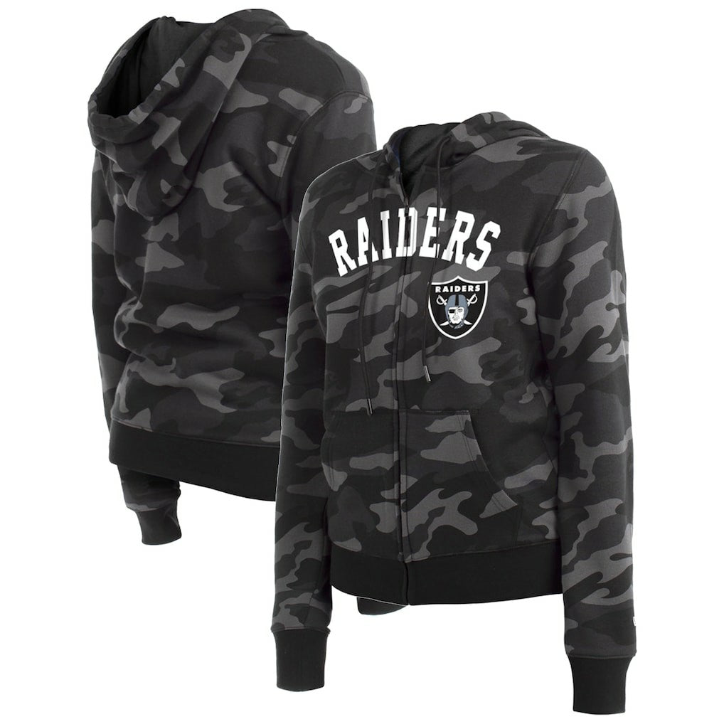 Las Vegas Raiders Women's Camo Full-Zip Hoodie | NFL Discount